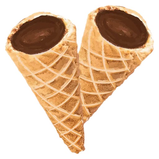 Milk Chocolate Live Rosin Waffle Cones 10mgTHC 2x5mg Edibles