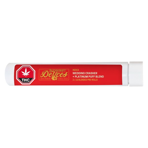 Indica (Wedding Crasher x Platinum Puff) 7 x 0.5g Pre-Rolls