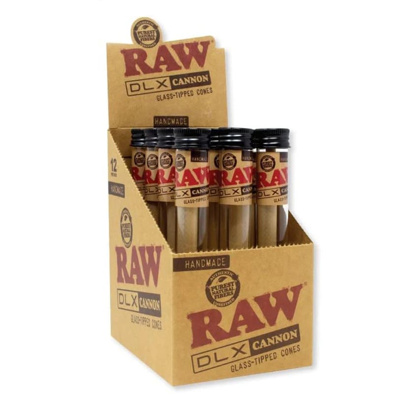 Raw DLX Cannon Glass Tipped Cones